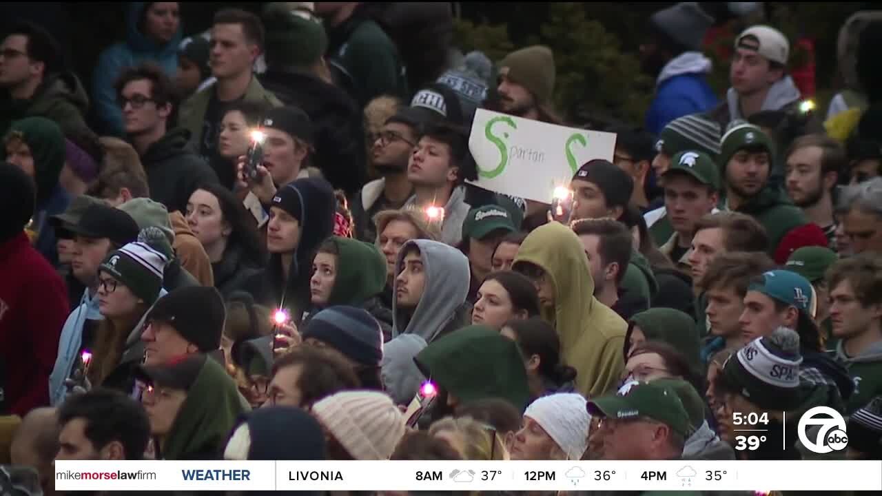 Thousands gather for vigil at the Rock on MSU's campus