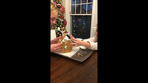 Averie & Jenna gingerbread disaster