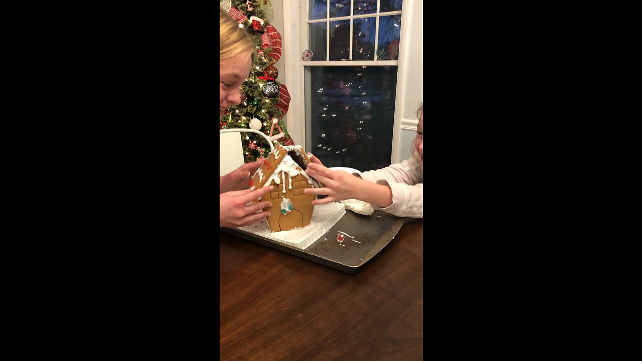 Averie & Jenna gingerbread disaster