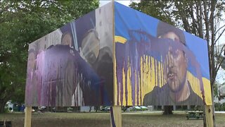 Ukraine tribute murals vandalized