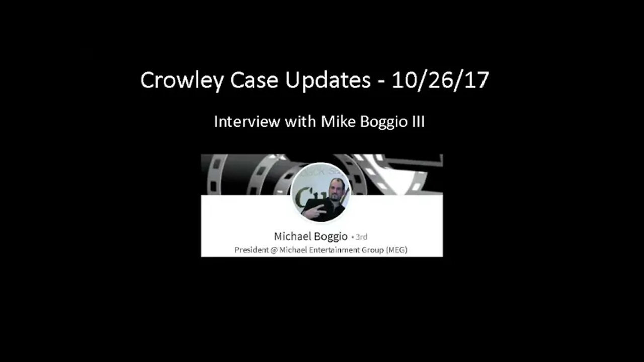 Interview with David's Hollywood Producer Mike Boggio