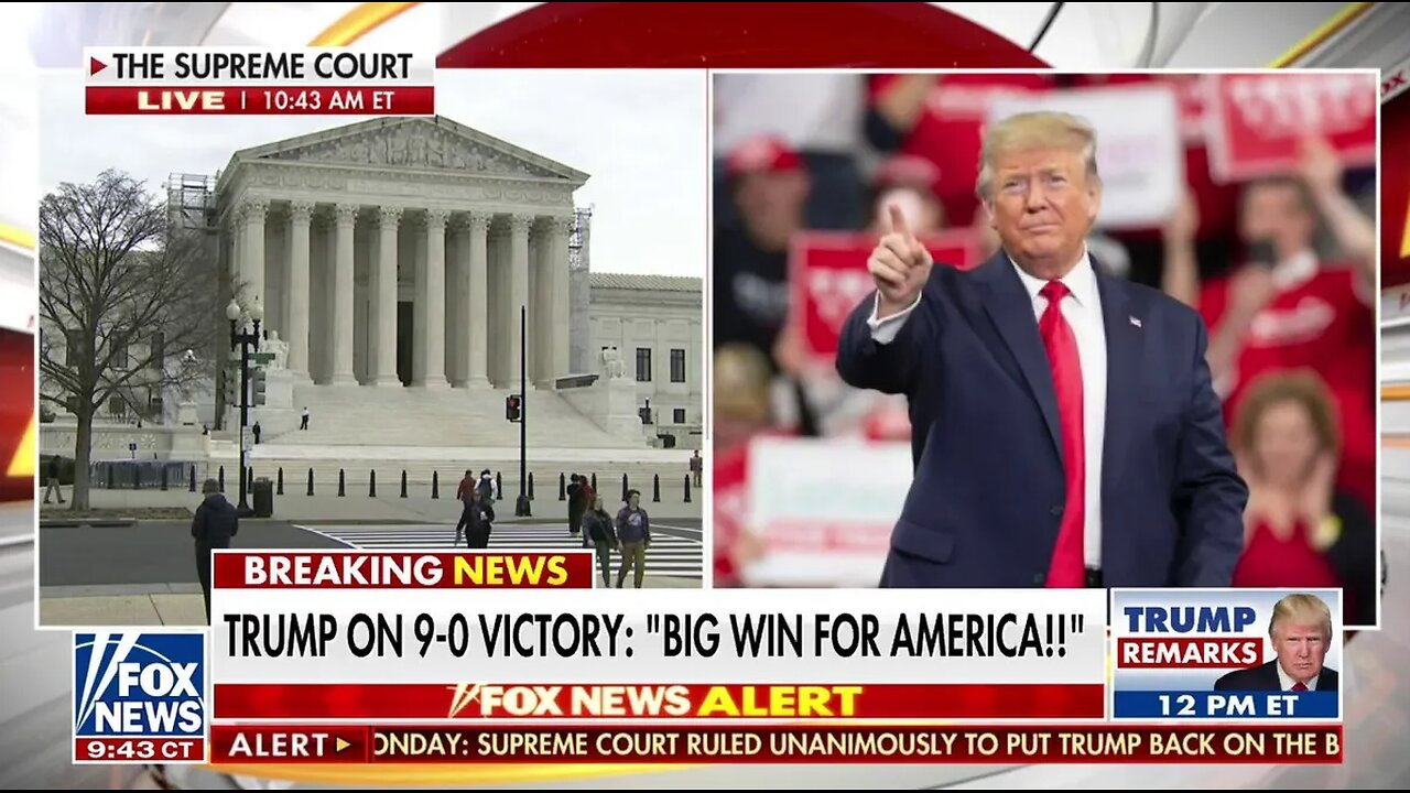 9-0 Trump Stays on the Ballot for Super Tuesday
