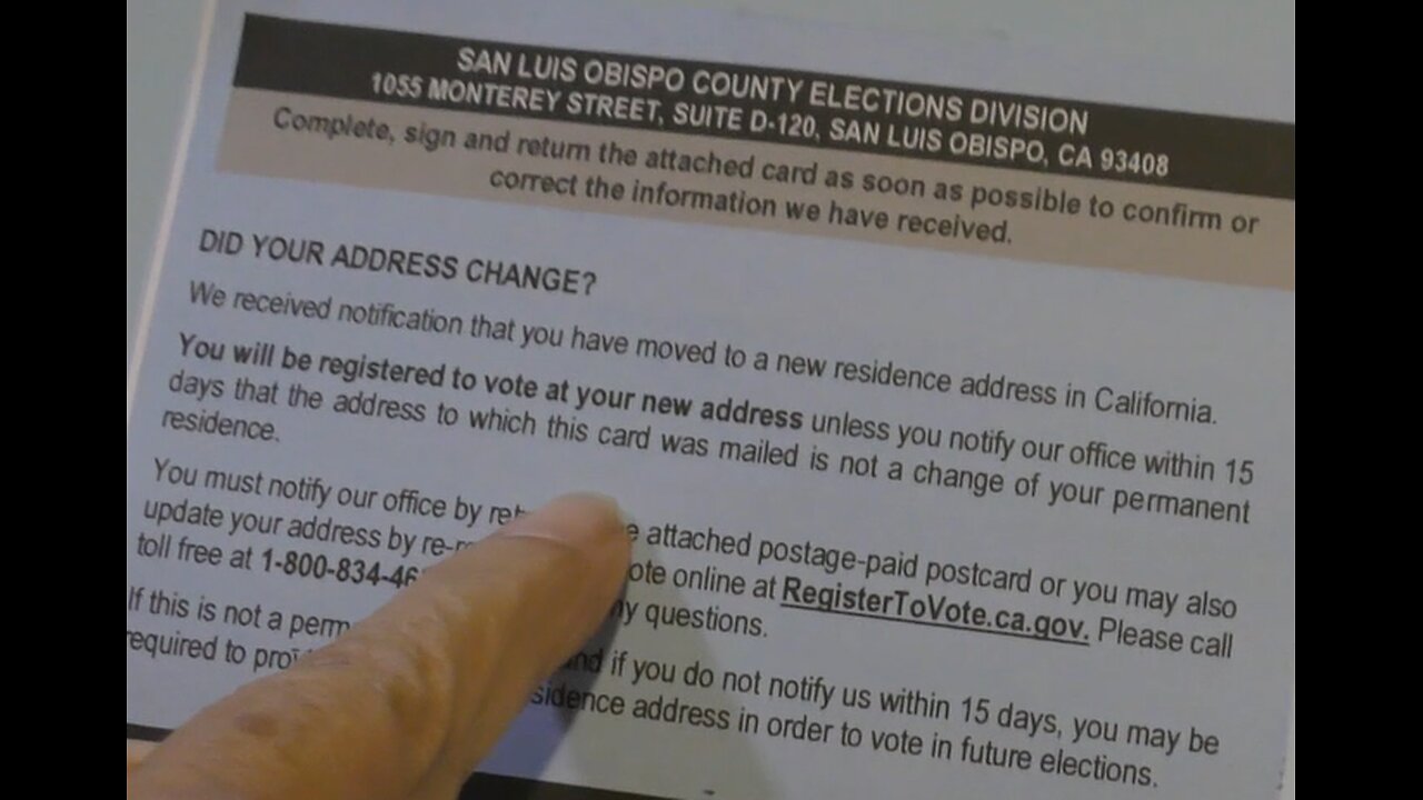 Election Integrity Issues? - San Luis Obispo County California