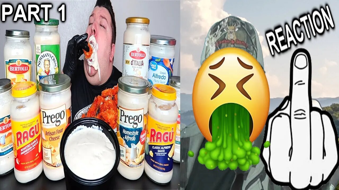 Creamy Alfredo Sauce With Spicy Chicken - Mukbang (PART 1) (More Nikocado) REACTION!!! (BBT)