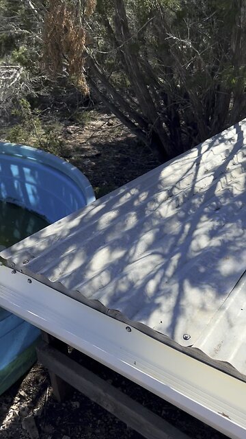 Rain catcher made from scrap