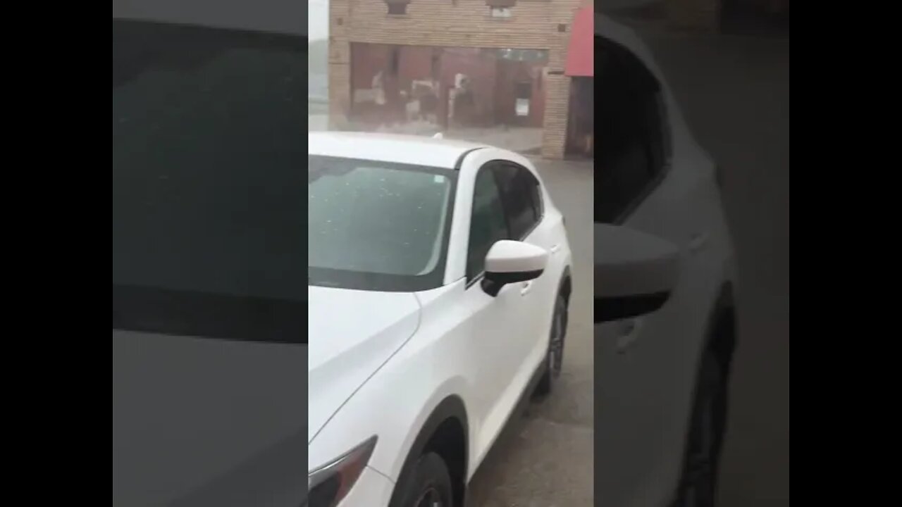 Flooding on Main St in front of the Chicot County Sheriff’s Office