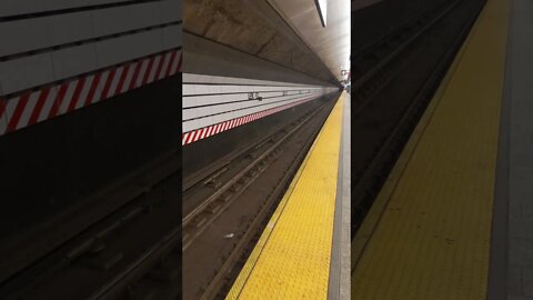 Lexington Avenue and 63 Street subway in New York City. May 24, 2021 at 5:30 AM.