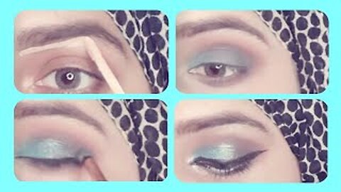 blue smokey eye tutorial for beginners | smokey eyes | by fiza farrukh