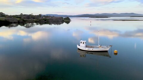 April Sunset 2021 Coulls Inlet Mallacoota drone video