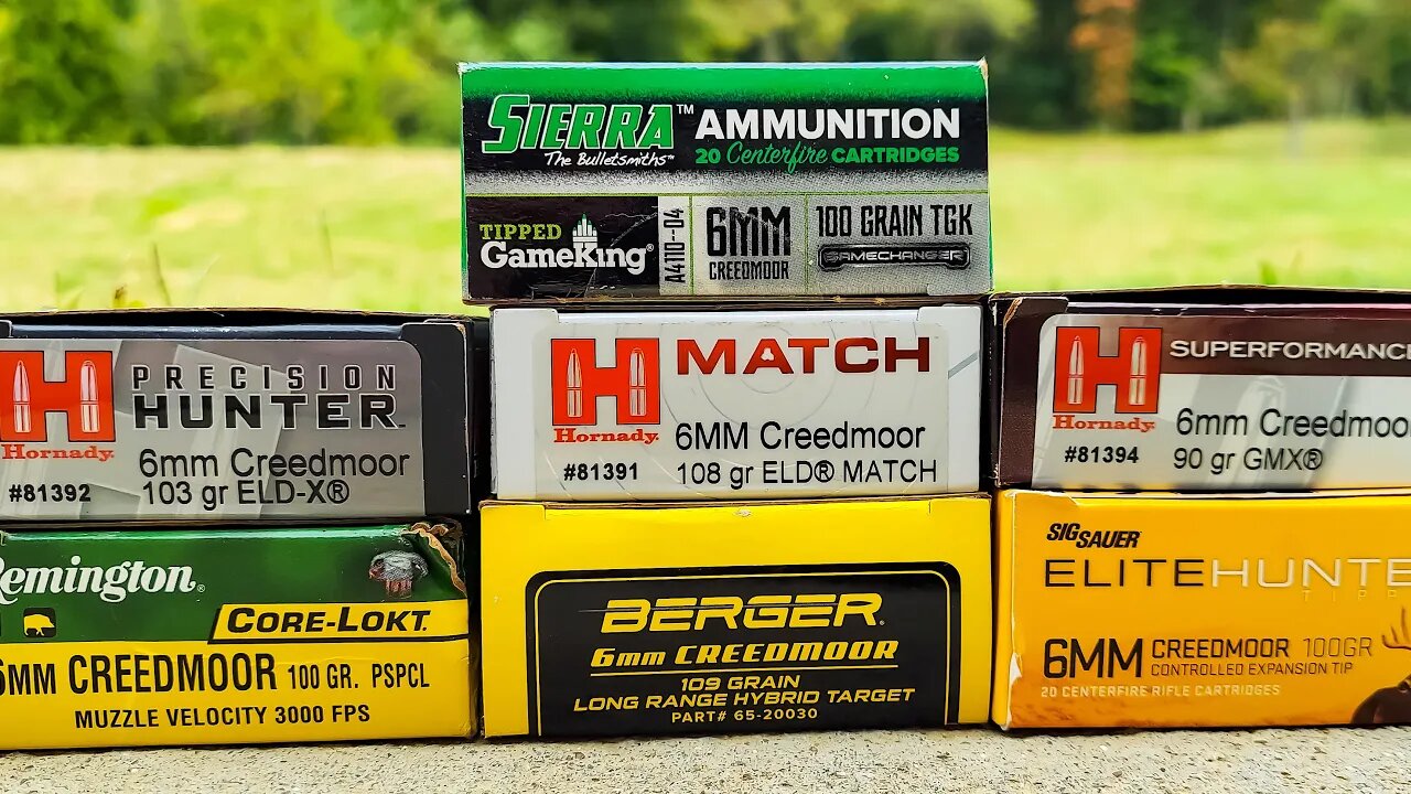 6mm Creedmoor - 100 Yard AMMO Test [Ruger American]