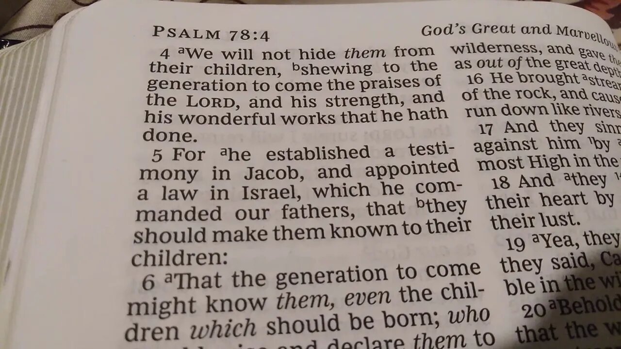 (78th vid) Psalm 78 KJV pt1 (announcement in description)