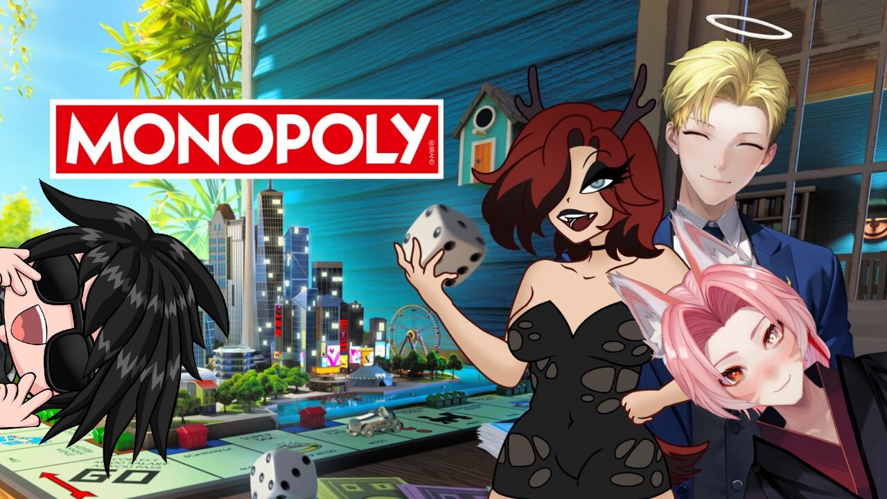 VOD: Monopoly Time! (with MiyuuVT, RossoVermil, and Action