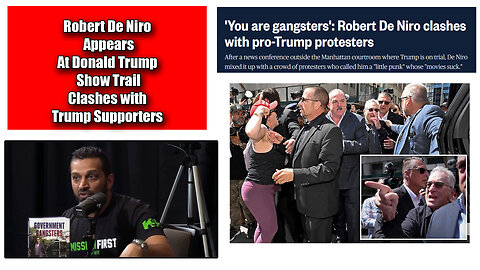 Robert De Niro Clashes With New York Trump Supporters Outside Hush Money Show Trial