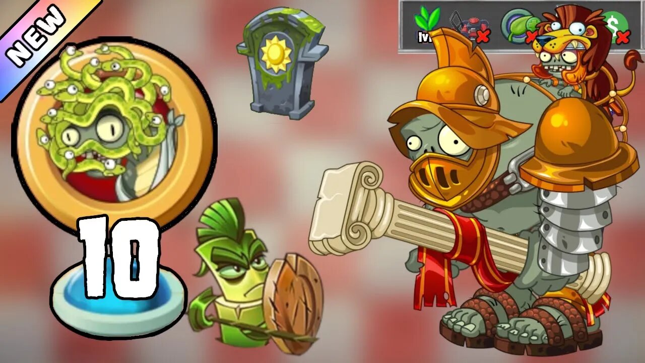 Plants vs Zombies 2 - The Zombosseum II 2023 Level 10 [Plants Lvl 1 & No Premium] + DOWNLOAD