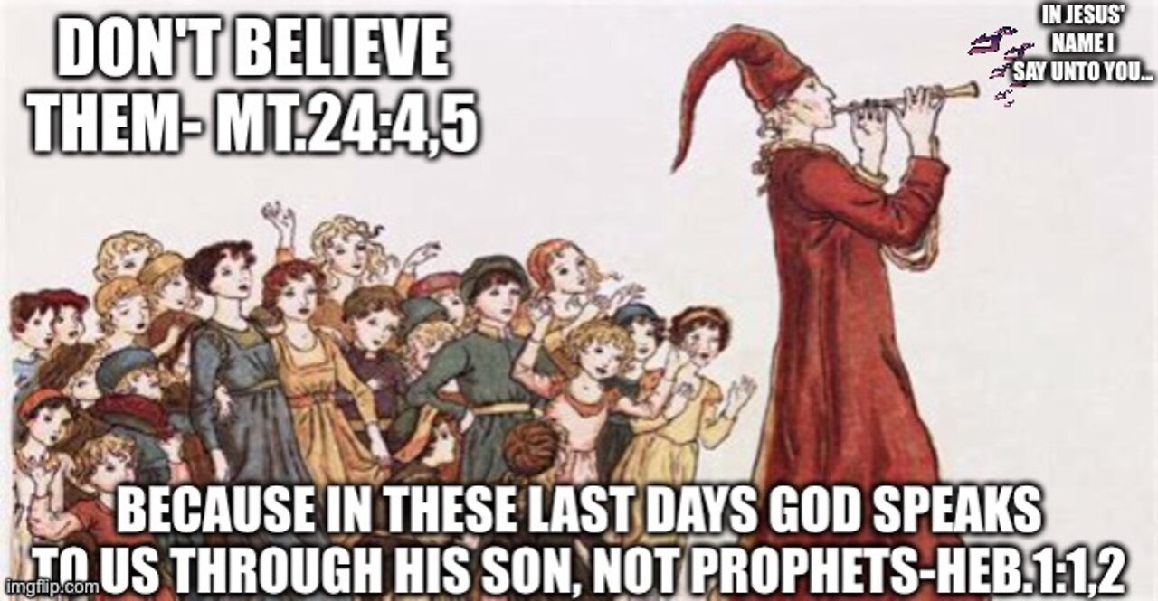 Why God DOES NOT speak to His people through prophets "in these last days"- HEB.1:1,2