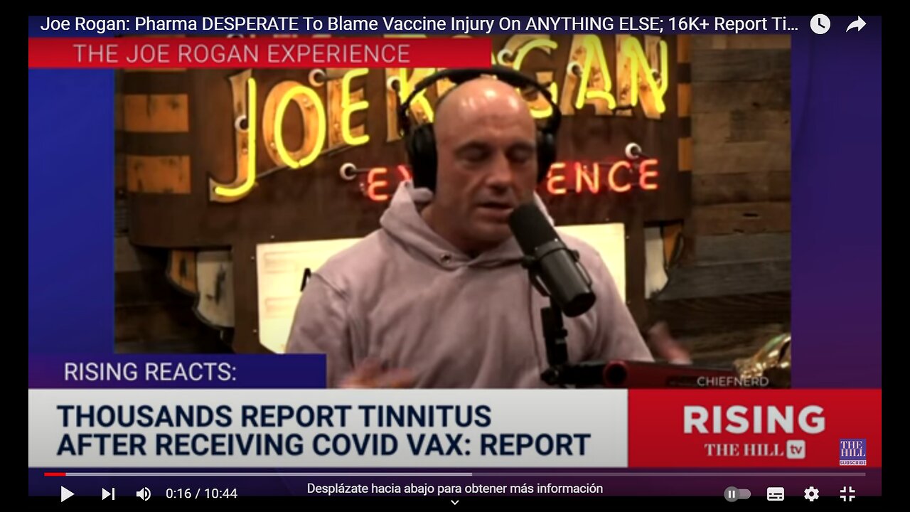 Joe Rogan: Pharma DESPERATE To Blame Vaccine Injury On ANYTHING ELSE; 16K+ Report Tinnitus After Jab