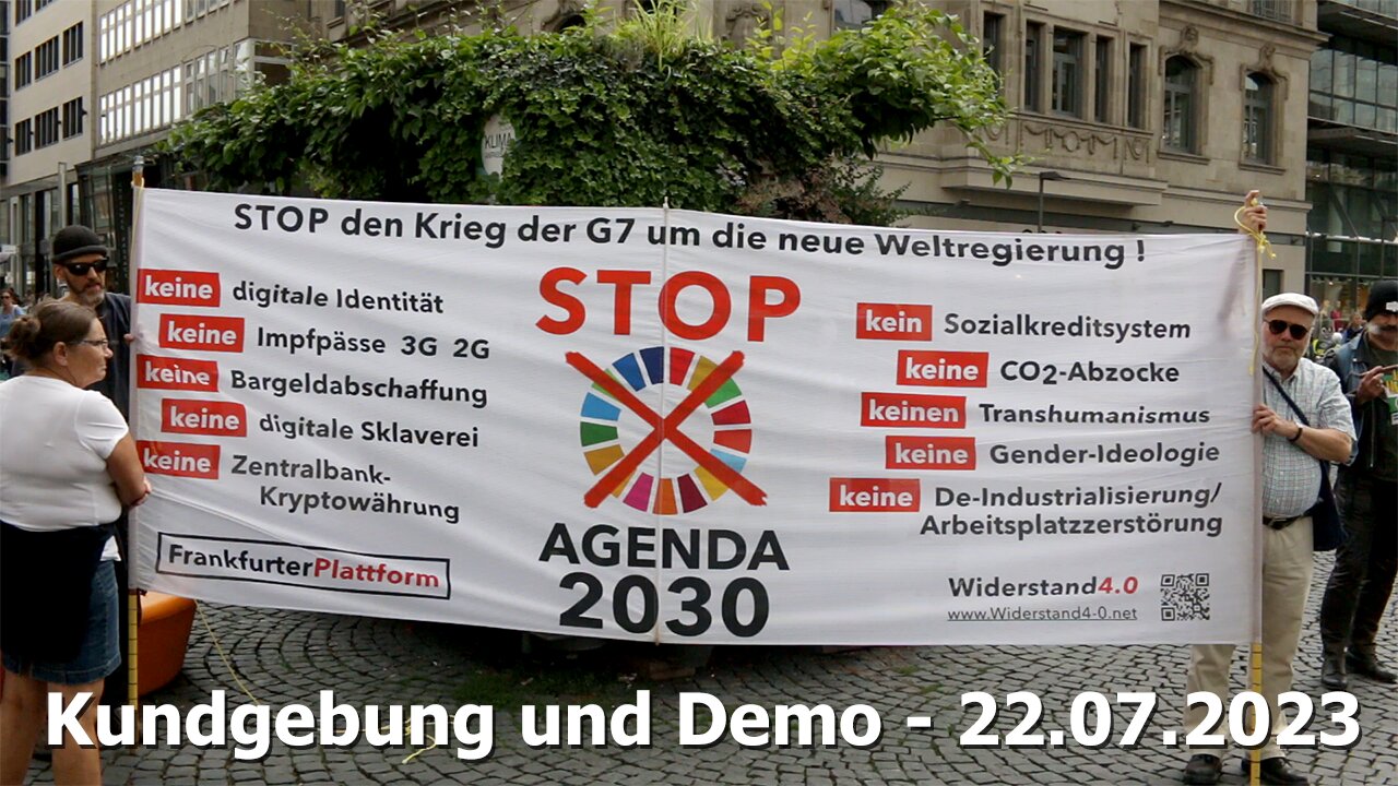 Kundgebung und Demo - Widerstand 4.0 - Frankfurt 22.07.2023