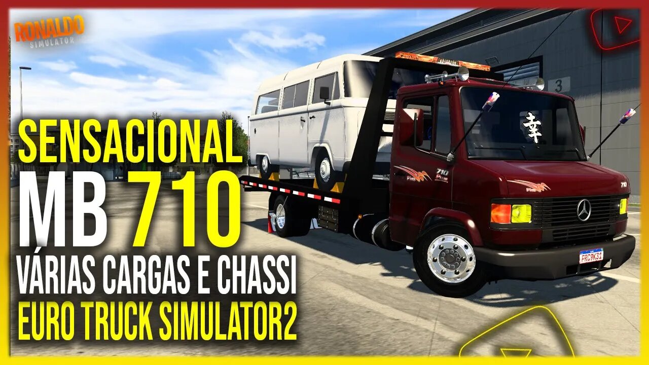 ▶️ETS2 1.44 MERCEDES BENS 710 COM VÁRIOS CHASSIS E VÁRIAS CARGAS DIFERENCIADAS