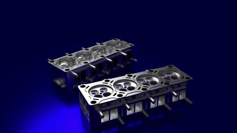 FreeCAD / Blender Cylinder Head Rotation Rendering |JOKO ENGINEERING|