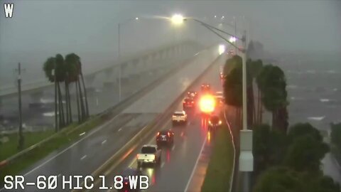 Video: Courtney Campbell Causeway drivers travel with caution at 7am