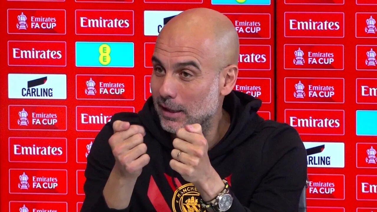 Treble? 'Yeah, JUST eleven games... We are FAR AWAY!' | Pep Guardiola | Man City v Sheffield United