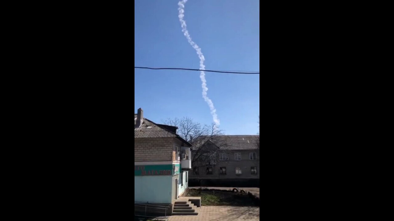 The work of the DPR air defense to intercept an air target over the city of Shakhtersk, Donetsk People's Republic