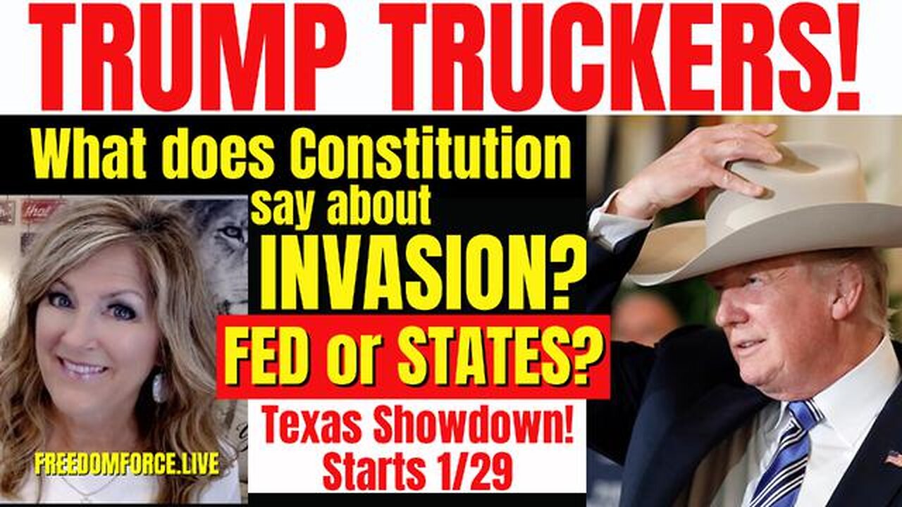 TRUMP RALLY & TRUCKERS TO THE RESCUE! CONSTITUTION IS SUPREME! 1-28-24