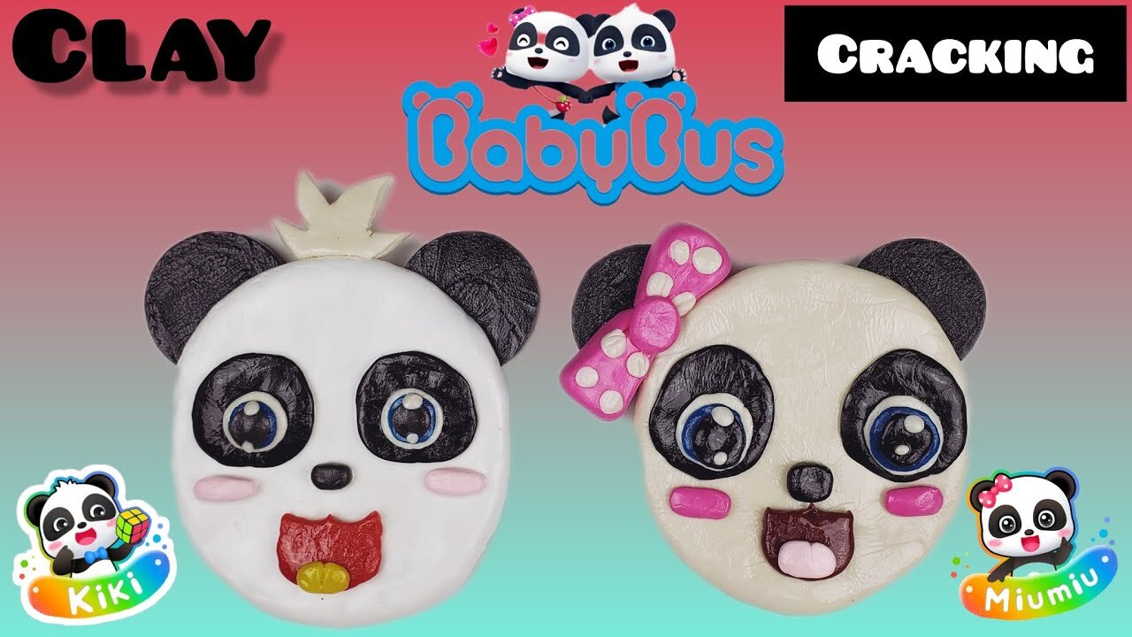 Cute Babybus Kiki Miumiu Clay Cracking Collection _ 베이비버스 키키 미우미우 클레이 크래킹