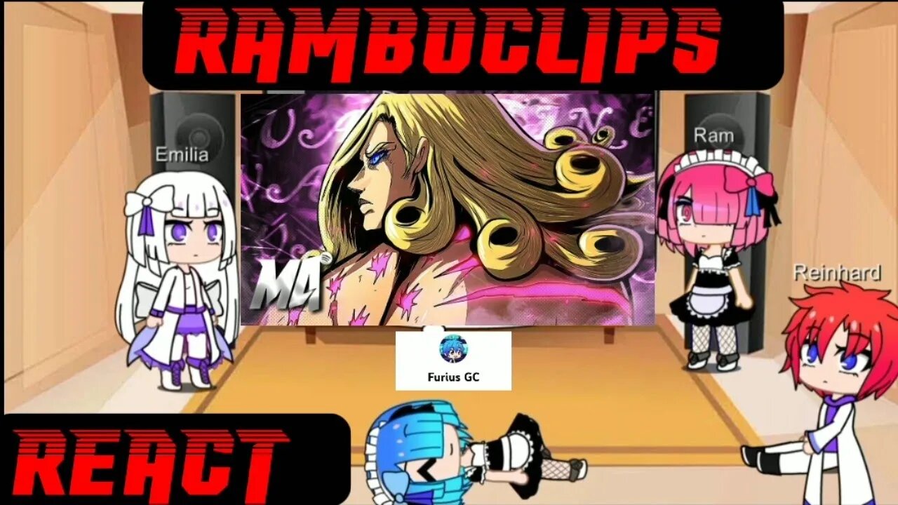 Re Zero React ao rap do funny Valentine #anime #gacha