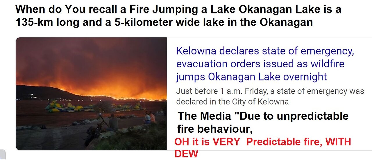 Kelowna declares state of emergency, evacuation orders issued as wildfire jumps Okanagan Lake