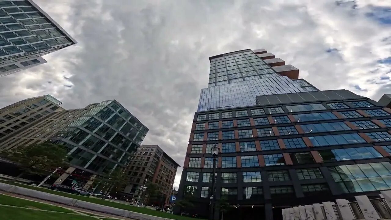 Boston 4K Traffic I-93 What does it look like from a bridge?? 🛣️🚓🚋🚙🚘NORTH STATION hanging out chill