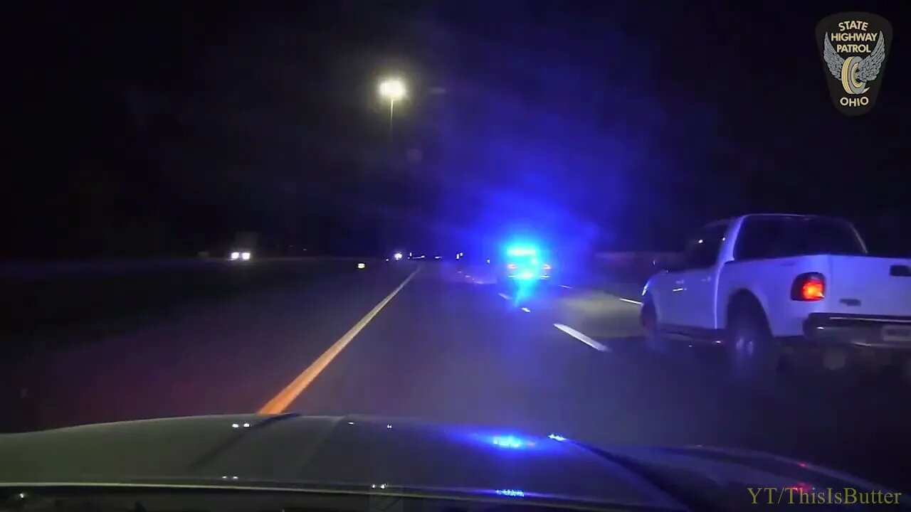 A police chase ends with sparks after crossing through four counties