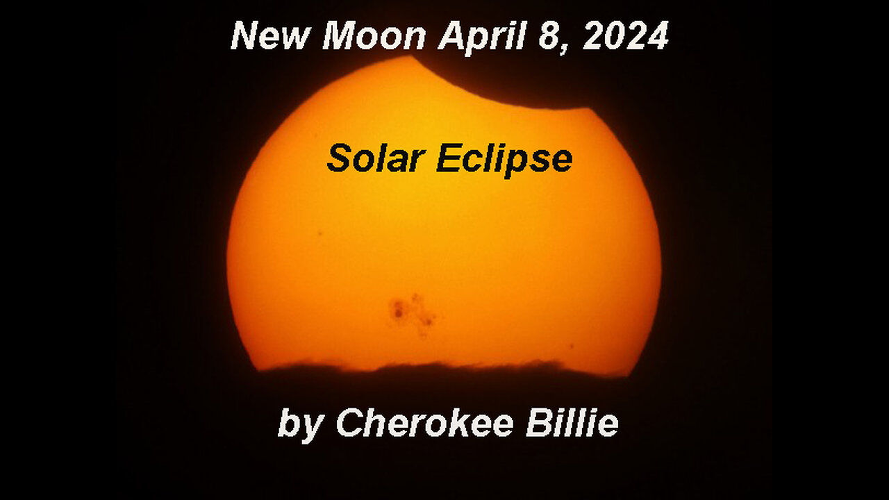 New Moon April 8, 2024 & Solar Eclipse by Cherokee Billie