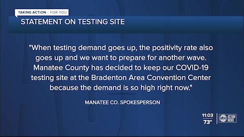 Floridians rush to COVID-19 testing centers after holidays