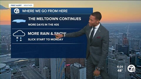 A slick start to Monday