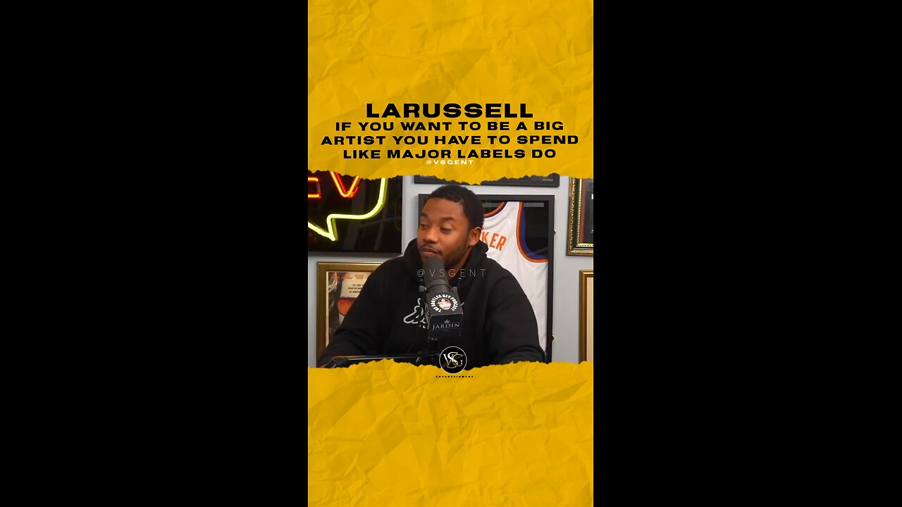 @larussell If you want to be a big artist you have to spend like major Labels do