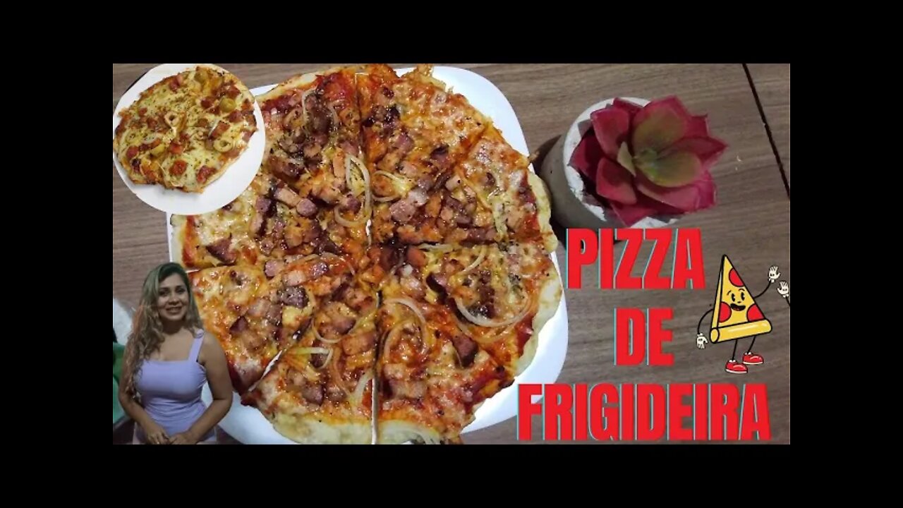 Pizza de frigideira, agora você vai fazer a massa igual da pizzaria - Pode ser congelada