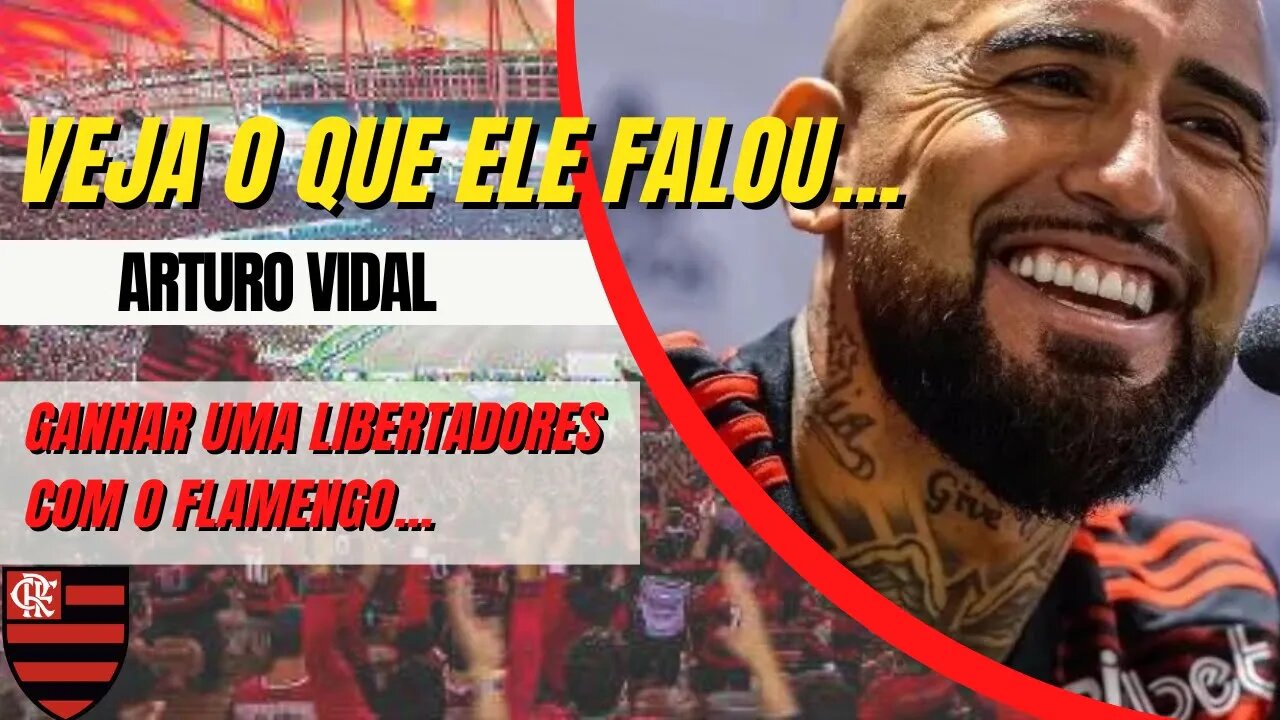 Apresentação de Arturo Vidal oficial ao Flamengo | tenho sonhos a realizar no clube