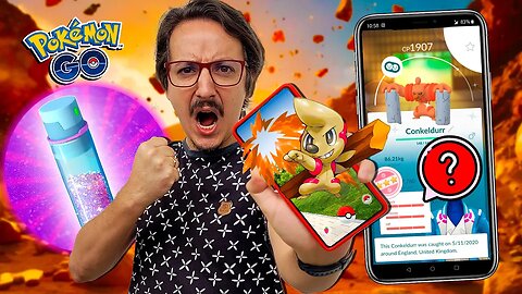 FINALMENTE Conkeldurr CHEGOU QUEBRANDO TUDO!!! Gameplay MAIS BRUTA do Pokémon GO! Timburr Shiny!