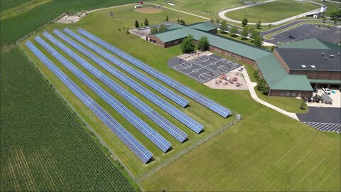 Drone over Mississinawa Solar Project