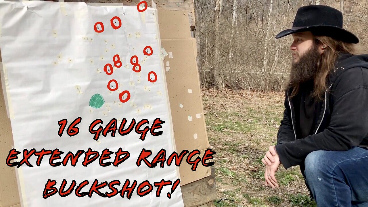 16 Gauge Extended Range Buckshot Range Testing!