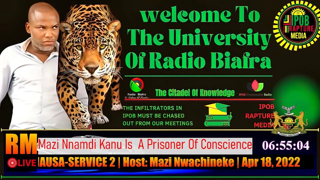 Welcome To The University Of Radio Biafra | HAUSA-SERVICE 2 | Host: Mazi Nwachineke | Apr 18, 2022