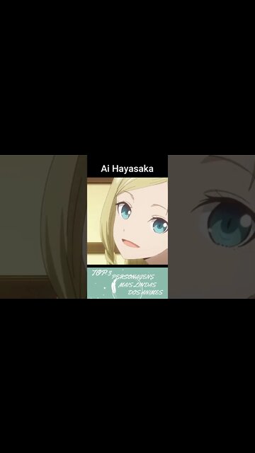 TOP 3 PERSONAGENS MAIS LINDAS DOS ANIMES - #shorts