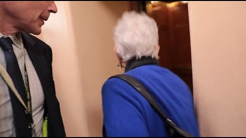 LOL. Rep Virginia Foxx Pushes Her Way Thru Press, Scolds Byron Donalds