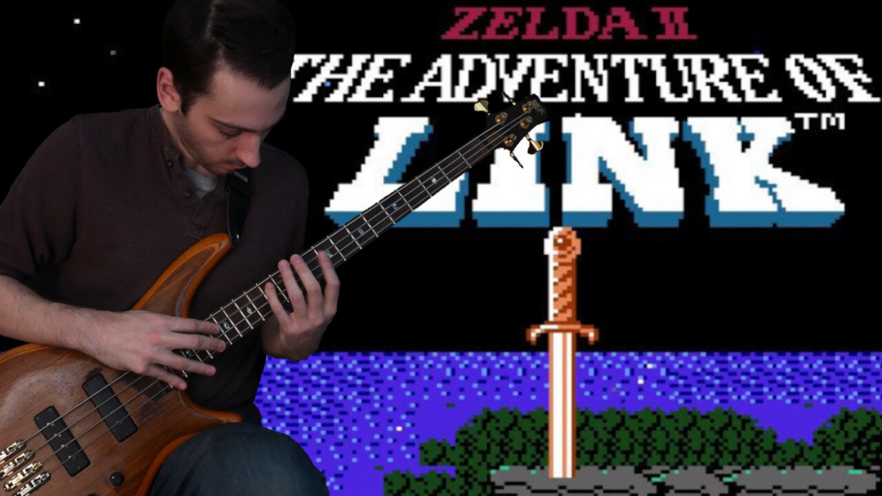 Zelda 2 [Palace Theme] Bass Tapping Cover