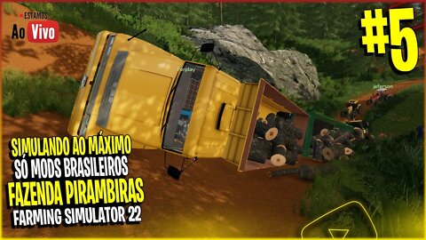 Ajudando o Vizinho com novos Campos Fazenda Pirambeiras Farming Simulator 22 #5