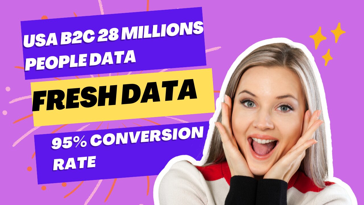 Download USA B2C 28 Millions People Data