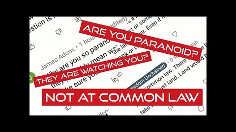 Are You Paranoid? Not At Common Law Were Mosters Can't Appear