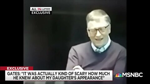 Never before seen footage of Bill Gates talking about meeting president Trump