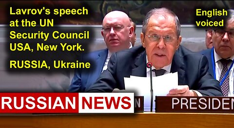 Lavrov's speech at the United Nations Security Council | Russia, Ukraine, United States, NATO